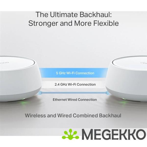 Grote foto tp link deco be25 1 pack mesh wifi systeem dual band 2.4 ghz 5 ghz wi fi 7 802.11be wit 2 int computers en software netwerkkaarten routers en switches