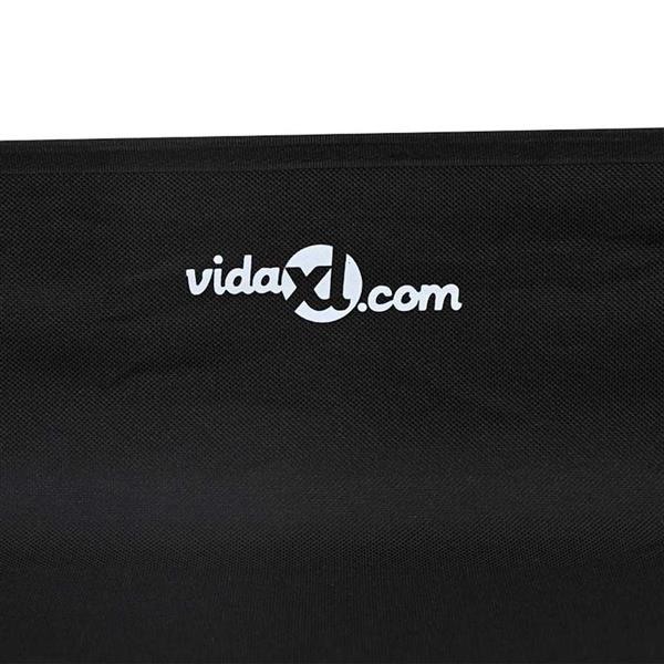 Grote foto vidaxl hondenbed zwart 75 x 75 x 30 cm staal dieren en toebehoren toebehoren