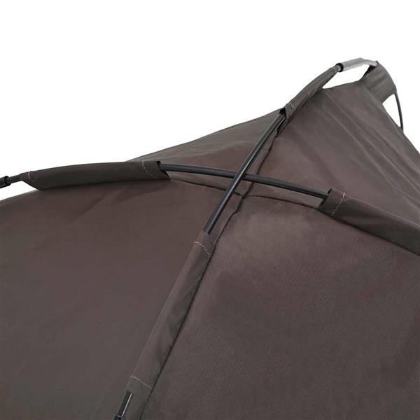 Grote foto vidaxl hondenbed bruin 122 x 93 x 106 5 cm staal dieren en toebehoren toebehoren