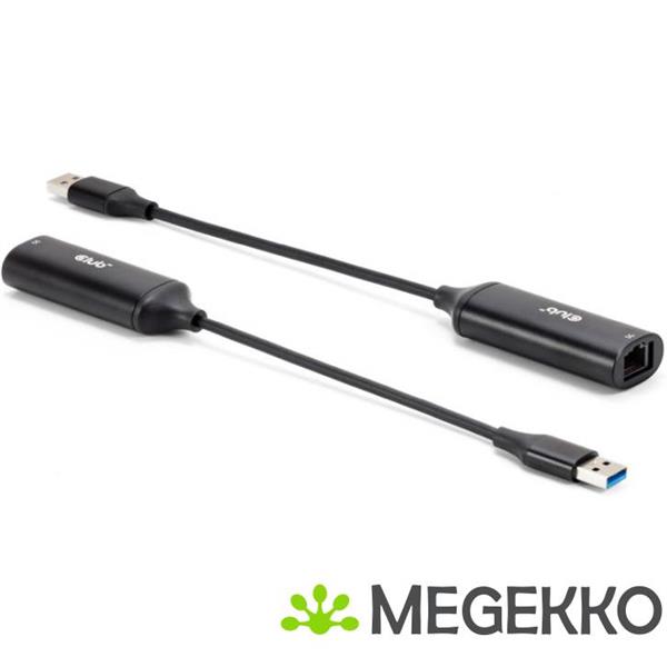 Grote foto club3d usb 5gbps type a to rj45 ethernet m f adapter computers en software netwerkkaarten routers en switches