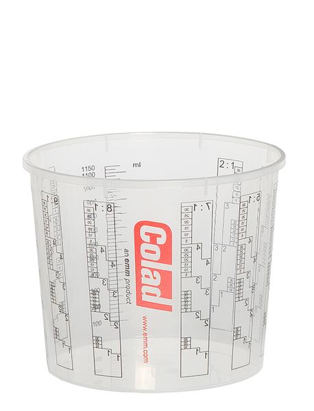 Grote foto colad bedrukte mengbekers 1400 ml per 300 stuks in kartonnen doos 9400300 doe het zelf en verbouw materialen en producten