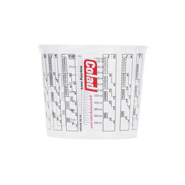 Grote foto colad bedrukte mengbekers 1400 ml per 300 stuks in kartonnen doos 9400300 doe het zelf en verbouw materialen en producten