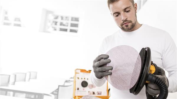 Grote foto mirka abranet schijven 225 mm zonder gaten 25 stuks 54223025xx doe het zelf en verbouw materialen en producten