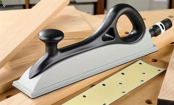 Grote foto huismerk holie hsb 87 schuurblok 70x420mm met klittenband met stofafzuiging doe het zelf en verbouw materialen en producten