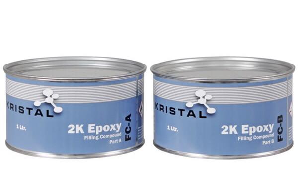 Grote foto kristal 2k houtrotrenovatie vulpasta renovatie compound epoxy vulmassa per 2000ml h ep2000 doe het zelf en verbouw materialen en producten