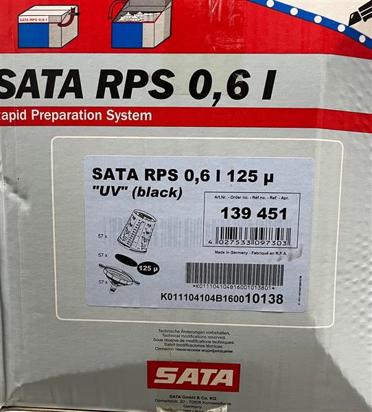 Grote foto sata rps uv 0.6 flat sieve 125micron pack of 60 doe het zelf en verbouw materialen en producten