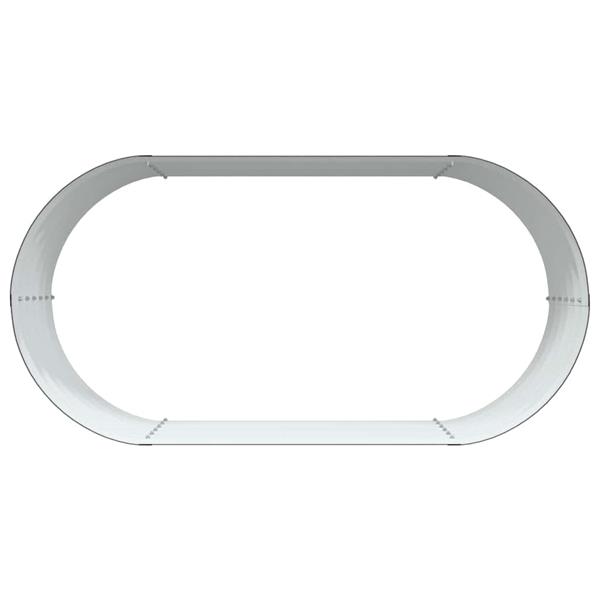 Grote foto vidaxl verhoogd bed bruin 160 x 80 x 44 cm staal tuin en terras overige tuin en terras