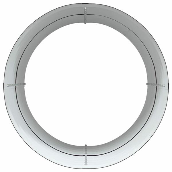 Grote foto vidaxl verhoogd bed bruin 80 x 80 x 81 cm staal tuin en terras overige tuin en terras