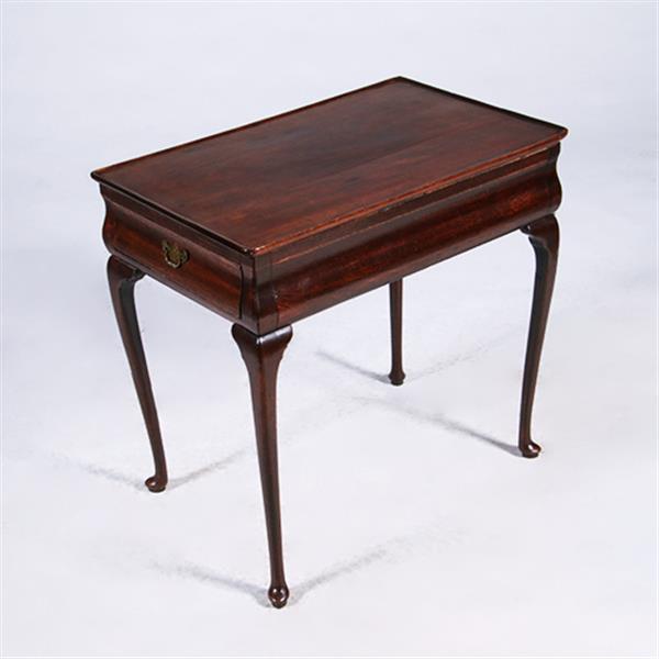 Grote foto hollandse wandtafel of theetafel 18e eeuw met aan elke zijkant een kleine lade no.381240 antiek en kunst stoelen en banken