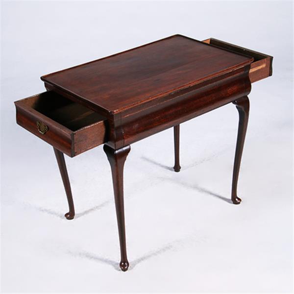 Grote foto hollandse wandtafel of theetafel 18e eeuw met aan elke zijkant een kleine lade no.381240 antiek en kunst stoelen en banken