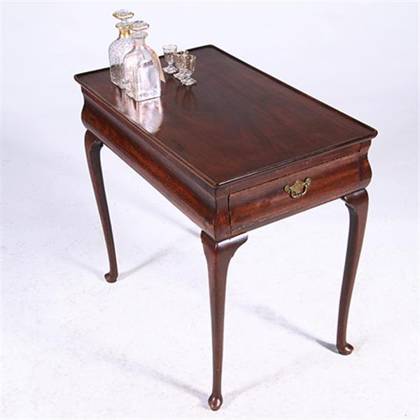 Grote foto hollandse wandtafel of theetafel 18e eeuw met aan elke zijkant een kleine lade no.381240 antiek en kunst stoelen en banken