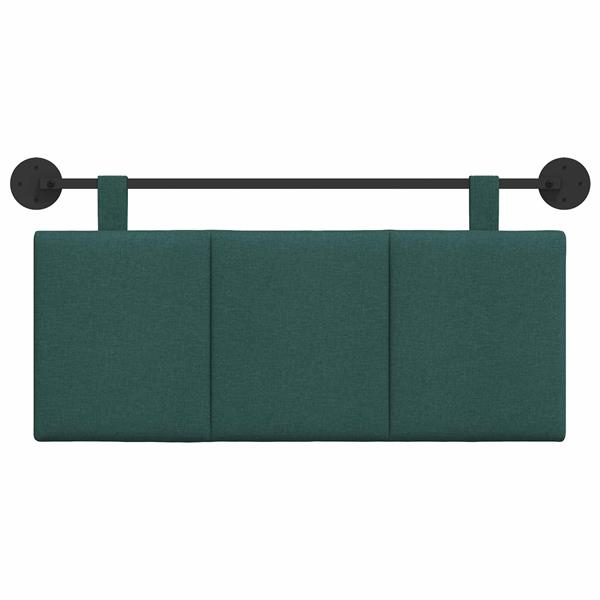 Grote foto vidaxl hangend hoofdeinde gestreept donkergroen 110 x 55 x 5 cm stof antiek en kunst stoelen en banken