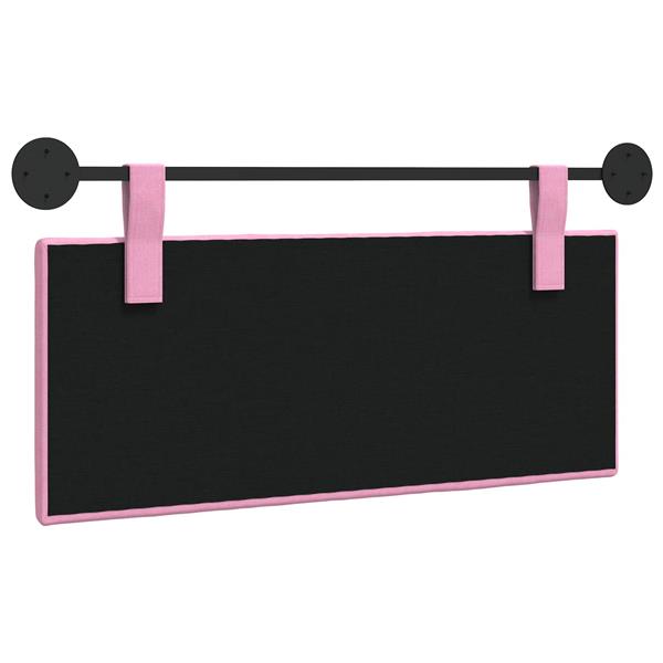 Grote foto vidaxl hangend hoofdeinde wandgemonteerd roze 110 x 55 x 5 cm stof antiek en kunst stoelen en banken