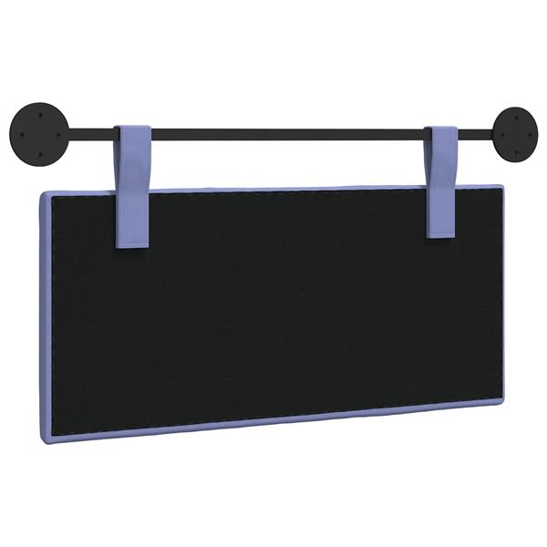 Grote foto vidaxl hangend hoofdeinde gestreept jeans blauw 100 x 55 x 5 cm stof antiek en kunst stoelen en banken