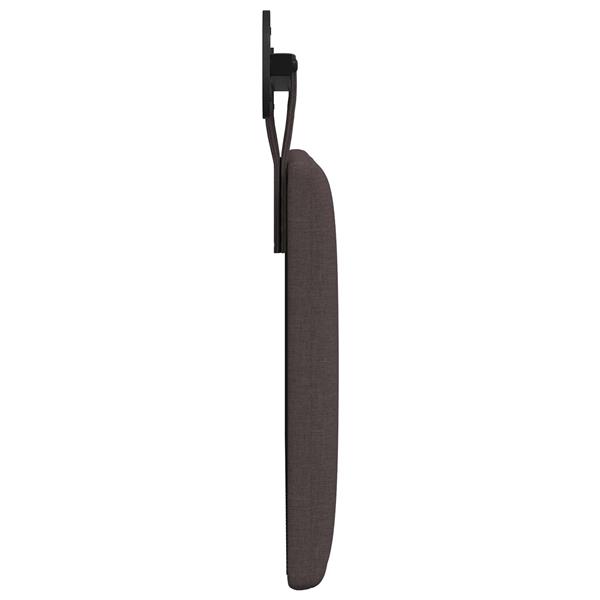 Grote foto vidaxl hangend hoofdeinde gestreept donkerbruin 100 x 55 x 5 cm stof antiek en kunst stoelen en banken