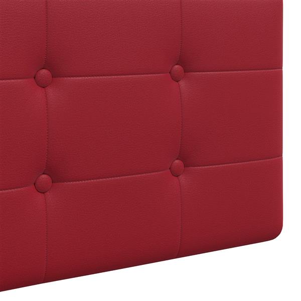 Grote foto vidaxl hangend hoofdeinde wijnrood 210 x 55 x 5 cm nep leer antiek en kunst stoelen en banken