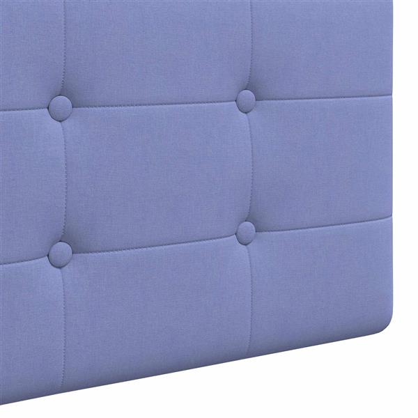 Grote foto vidaxl hangend hoofdeinde wandgemonteerd jeans blauw 210 x 55 x 5 cm antiek en kunst stoelen en banken