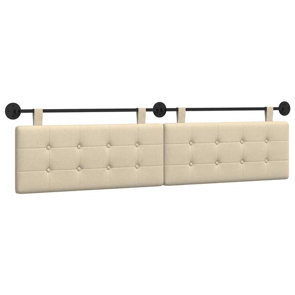 Grote foto vidaxl hangend hoofdeinde wandgemonteerd cr me 210 x 55 x 5 cm antiek en kunst stoelen en banken