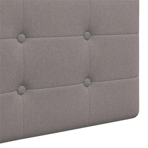 Grote foto vidaxl hangend hoofdeinde wandgemonteerd taupe 210 x 55 x 5 cm antiek en kunst stoelen en banken