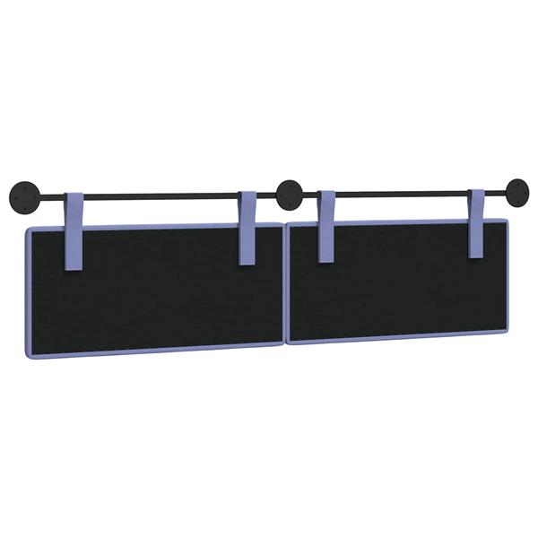 Grote foto vidaxl hangend hoofdeinde jeans blauw 190 x 55 x 5 cm stof antiek en kunst stoelen en banken