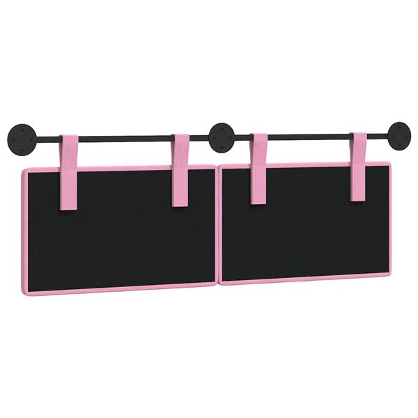 Grote foto vidaxl hangend hoofdeinde wandgemonteerd roze 130 x 55 x 5 cm antiek en kunst stoelen en banken