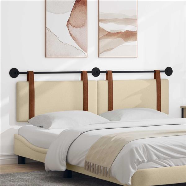 Grote foto vidaxl hangend hoofdeinde effen cr me 180 x 40 cm bewerkt hout antiek en kunst stoelen en banken