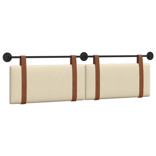 Grote foto vidaxl hangend hoofdeinde effen cr me 180 x 40 cm bewerkt hout antiek en kunst stoelen en banken