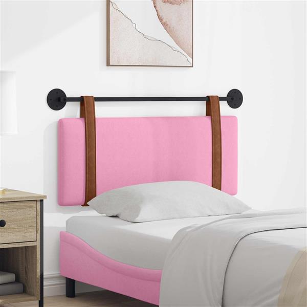 Grote foto vidaxl hangend hoofdeinde wandgemonteerd roze 100 x 40 cm bewerkt hout antiek en kunst stoelen en banken