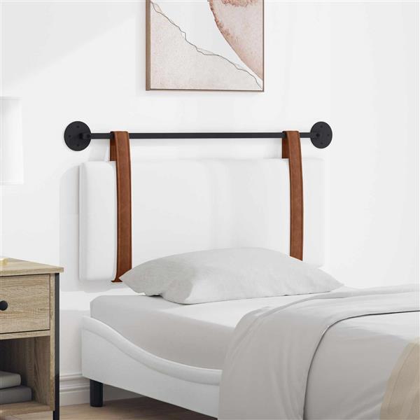 Grote foto vidaxl hangend hoofdeinde wandgemonteerd wit 100 x 40 cm bewerkt hout antiek en kunst stoelen en banken