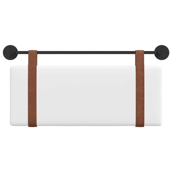 Grote foto vidaxl hangend hoofdeinde wandgemonteerd wit 100 x 40 cm bewerkt hout antiek en kunst stoelen en banken