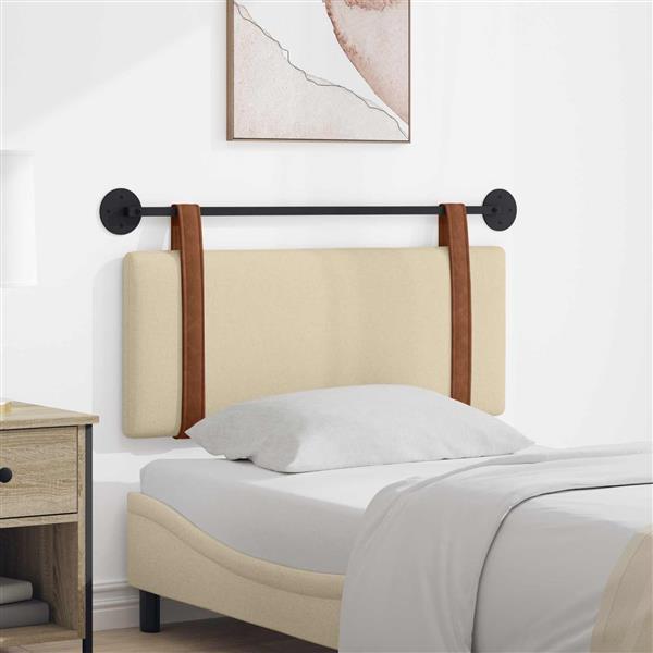 Grote foto vidaxl hangend hoofdeinde effen cr me 100 x 40 cm bewerkt hout antiek en kunst stoelen en banken