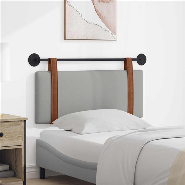 Grote foto vidaxl hangend hoofdeinde effen wolkengrijs 100 x 40 cm bewerkt hout antiek en kunst stoelen en banken