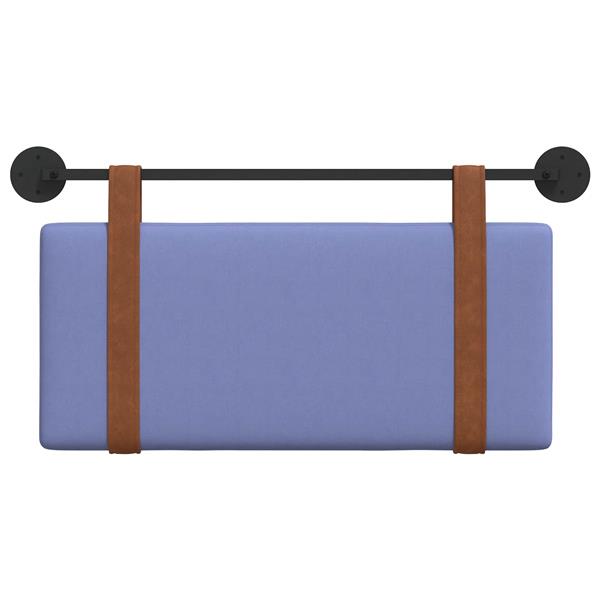 Grote foto vidaxl hangend hoofdeinde effen jeans blauw 90 x 40 cm bewerkt hout antiek en kunst stoelen en banken