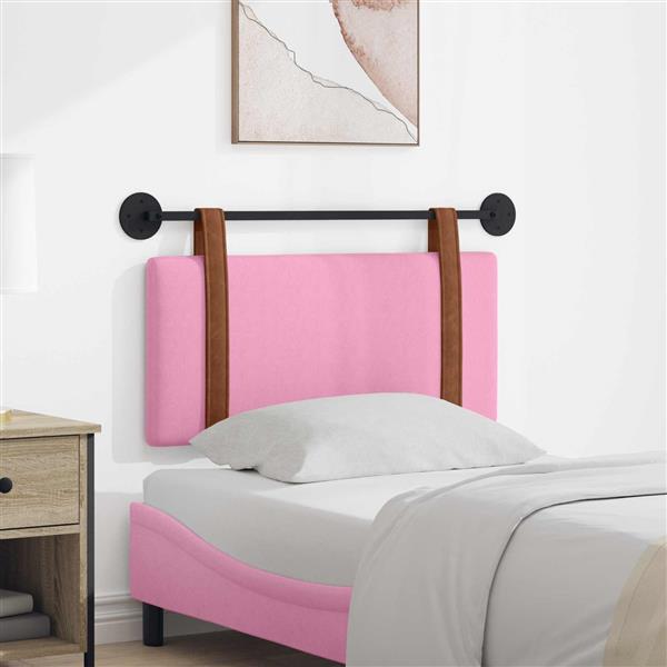 Grote foto vidaxl hangend hoofdeinde wandgemonteerd roze 80 x 40 cm bewerkt hout antiek en kunst stoelen en banken