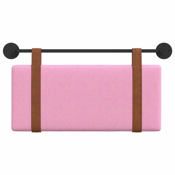 Grote foto vidaxl hangend hoofdeinde wandgemonteerd roze 80 x 40 cm bewerkt hout antiek en kunst stoelen en banken