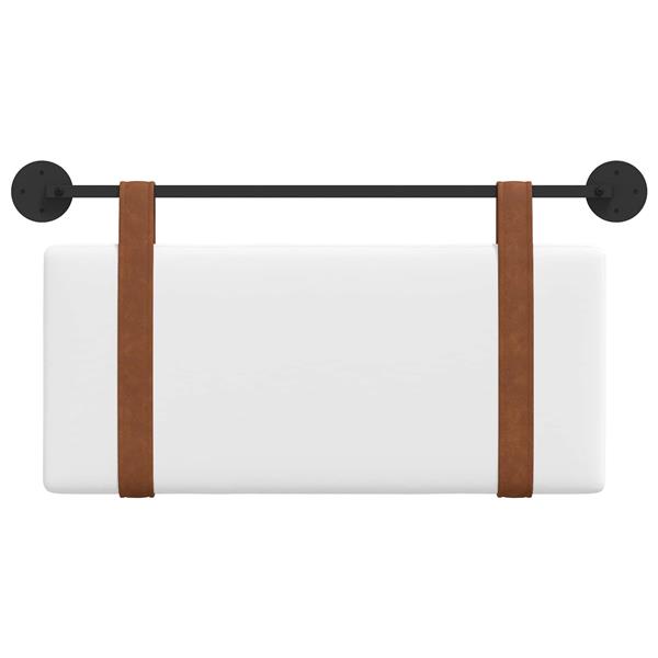 Grote foto vidaxl hangend hoofdeinde wandgemonteerd wit 80 x 40 cm bewerkt hout antiek en kunst stoelen en banken