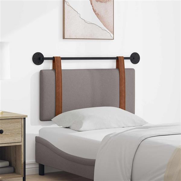 Grote foto vidaxl hangend hoofdeinde wandgemonteerd taupe 80 x 40 cm bewerkt hout antiek en kunst stoelen en banken