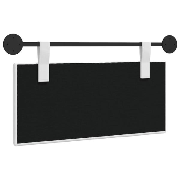 Grote foto vidaxl hangend hoofdeinde wandgemonteerd wit 90 x 55 x 5 cm stof antiek en kunst stoelen en banken