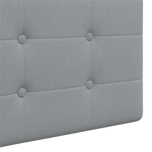 Grote foto vidaxl hangend hoofdeinde wandgemonteerd lichtgrijs 210 x 55 x 5 cm antiek en kunst stoelen en banken