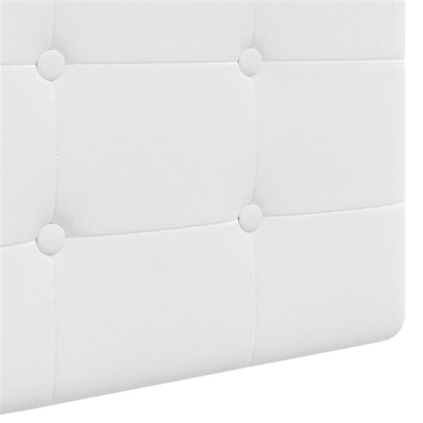 Grote foto vidaxl hangend hoofdeinde wandgemonteerd wit 190 x 55 x 5 cm stof antiek en kunst stoelen en banken
