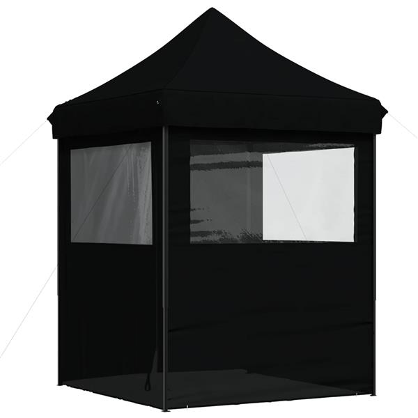 Grote foto vidaxl partytent zwart 200 x 200 x 306 cm oxford stof tuin en terras overige tuin en terras