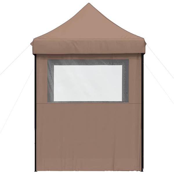 Grote foto vidaxl partytent bruin 200 x 200 x 306 cm oxford stof tuin en terras overige tuin en terras