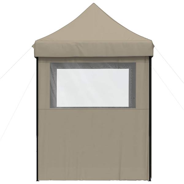 Grote foto vidaxl partytent taupe 200 x 200 x 306 cm oxford stof tuin en terras overige tuin en terras