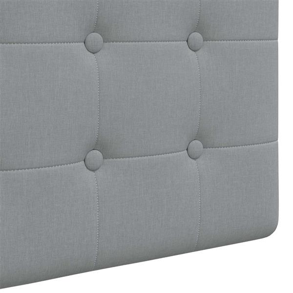 Grote foto vidaxl hangend hoofdeinde wandgemonteerd lichtgrijs 150 x 55 x 5 cm antiek en kunst stoelen en banken