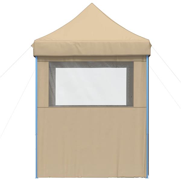 Grote foto vidaxl partytent beige 200 x 200 x 306 cm oxford stof tuin en terras overige tuin en terras