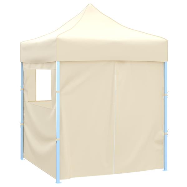 Grote foto vidaxl partytent cr me 200 x 200 x 315 cm oxford stof tuin en terras overige tuin en terras