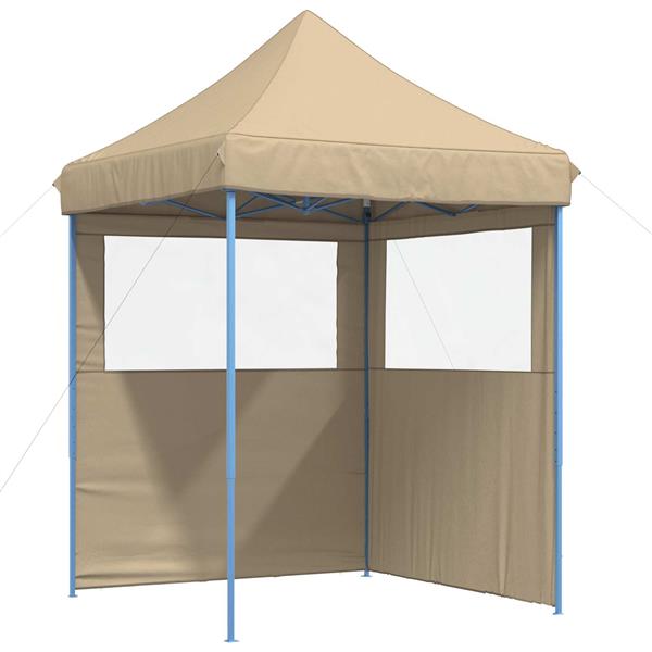 Grote foto vidaxl partytent beige 200 x 200 x 306 cm oxford stof tuin en terras overige tuin en terras