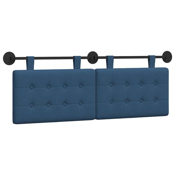 Grote foto vidaxl hangend hoofdeinde wandgemonteerd blauw 130 x 55 x 5 cm antiek en kunst stoelen en banken