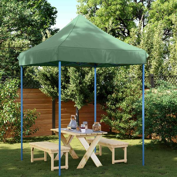 Grote foto vidaxl partytent groen 200 x 200 x 306 cm oxford stof tuin en terras overige tuin en terras