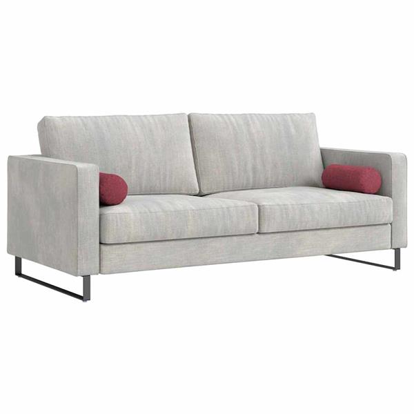 Grote foto vidaxl bolster kussens 2 stuks wijnrood 15 x 40 cm stof huis en inrichting woningdecoratie